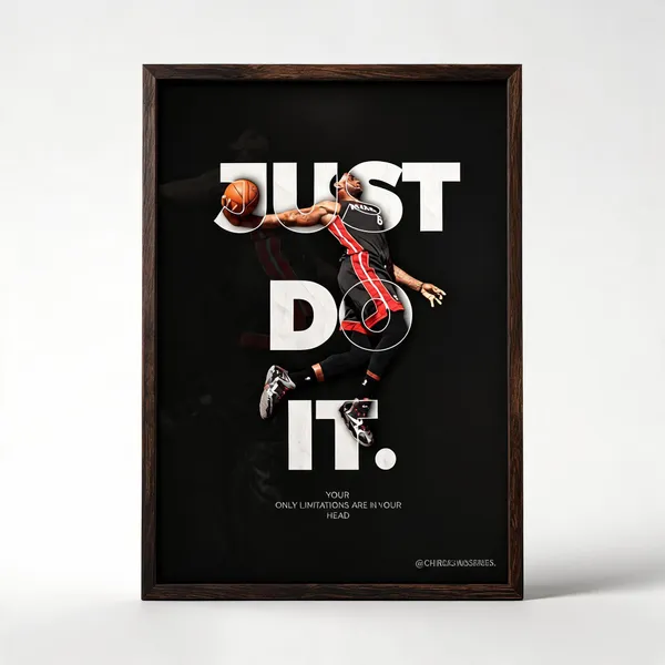 Wooden_Sports_Just_Do_It_Basketball_Framed_Wall_Poster