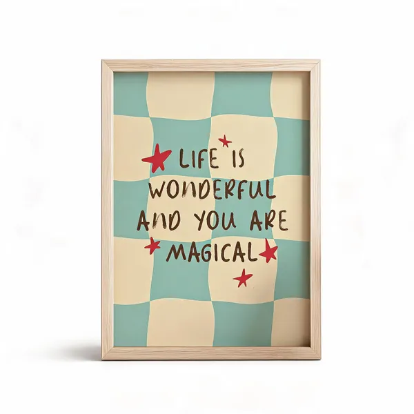 Wooden_Checkerboard_Life_Is_Wonderful_Framed_Wall_Art