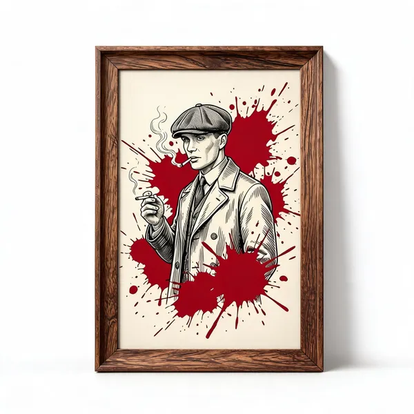 Wooden_Vintage_Sharp_Suit_Sharper_Silence_Framed_Wall_Art