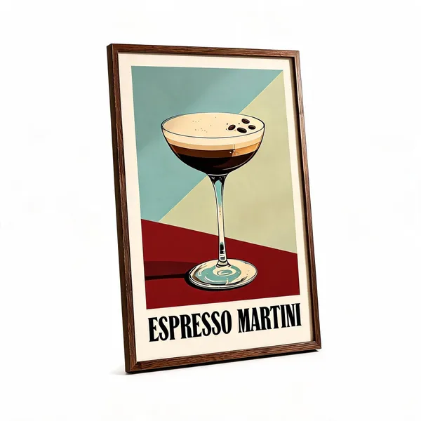 Wooden_Cocktail_Espresso_Martini_Hour_Framed_Wall_Poster
