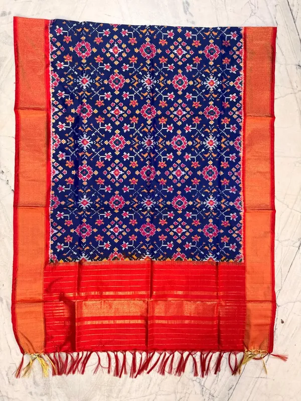 Multicolor_Pure_Silk_Dupatta_For_Women