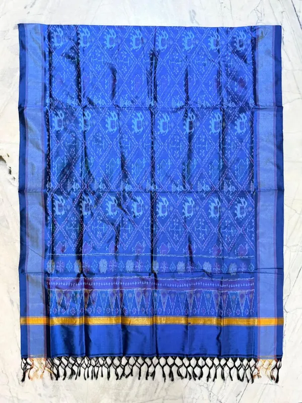 Multicolor_Pure_Silk_Dupatta_For_Women