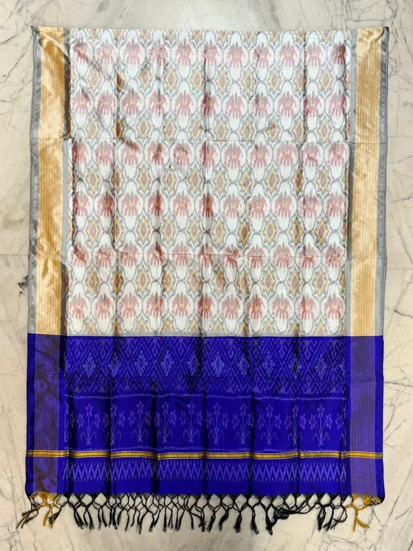 Multicolor_Pure_Silk_Dupatta_For_Women