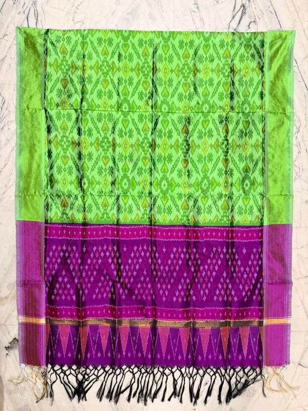 Multicolor_Pure_Silk_Dupatta_For_Women