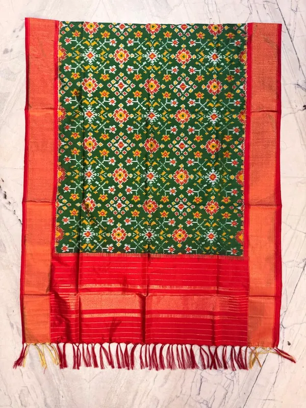 Multicolor_Pure_Silk_Dupatta_For_Women
