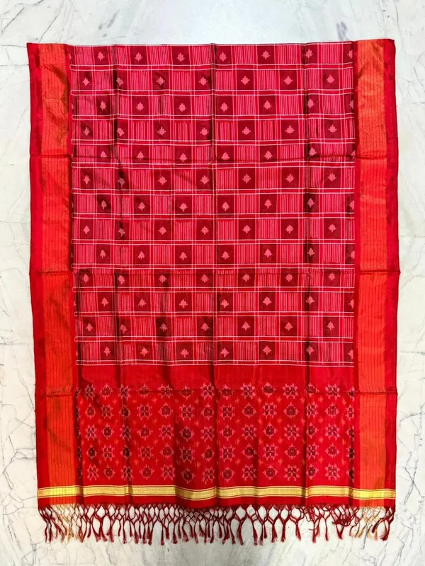 Multicolor_Pure_Silk_Dupatta_For_Women