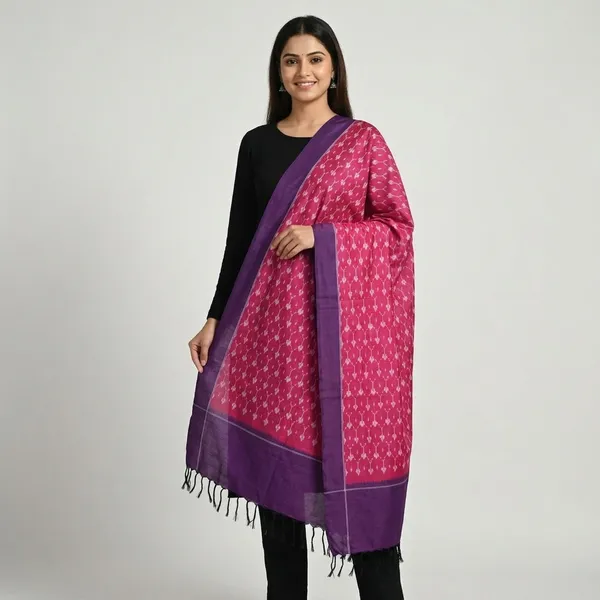 Multicolor_Mercerised_Cotton_Dupatta_For_Women