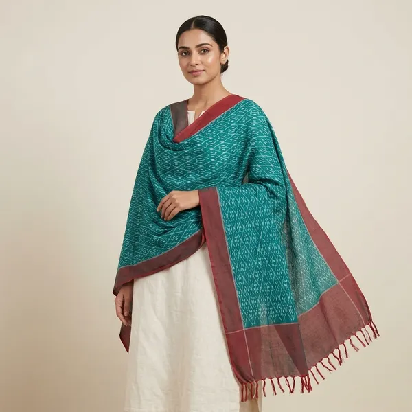 Multicolor_Mercerised_Cotton_Dupatta_For_Women
