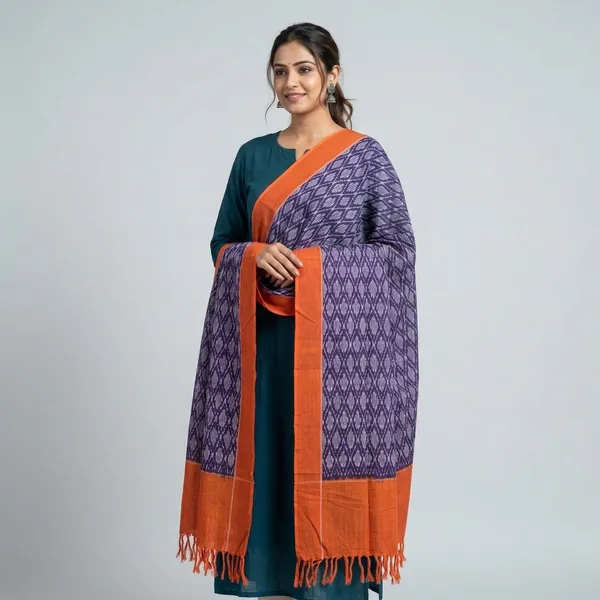 Multicolor_Mercerised_Cotton_Dupatta_For_Women