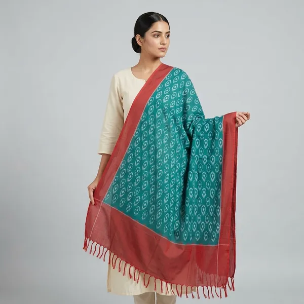 Multicolor_Mercerised_Cotton_Dupatta_For_Women