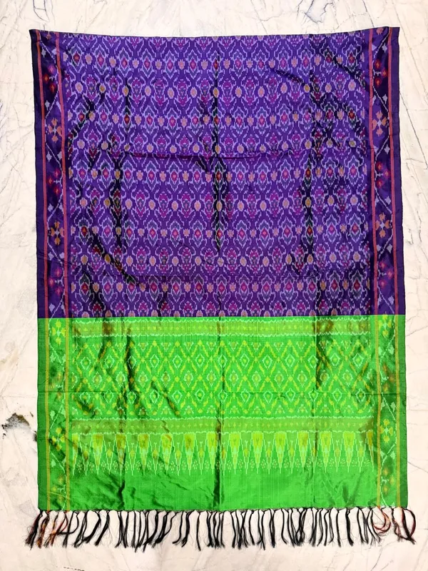 Multicolor_Pure_Silk_Dupatta_For_Women