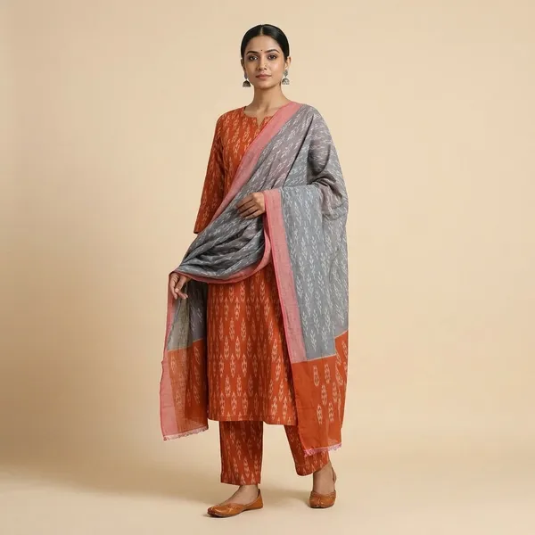 Multicolor_Mercerised_Cotton_Mercerised_Suit_Set_For_Women
