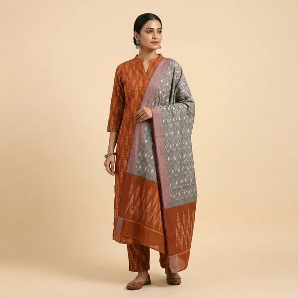 Multicolor_Mercerised_Cotton_Mercerised_Suit_Set_For_Women