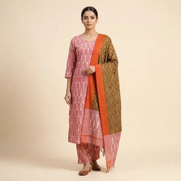 Multicolor_Mercerised_Cotton_Mercerised_Suit_Set_For_Women