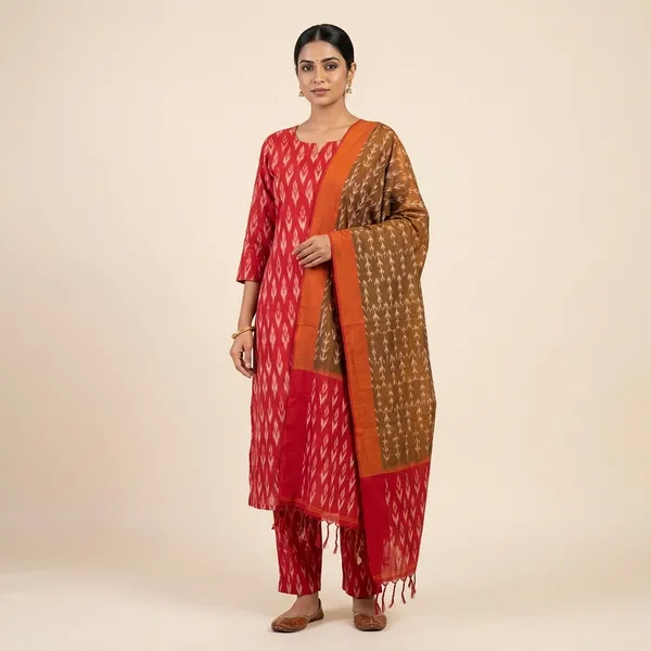 Multicolor_Mercerised_Cotton_Mercerised_Suit_Set_For_Women