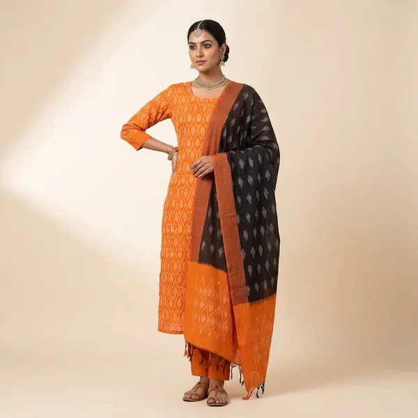 Multicolor_Mercerised_Cotton_Mercerised_Suit_Set_For_Women