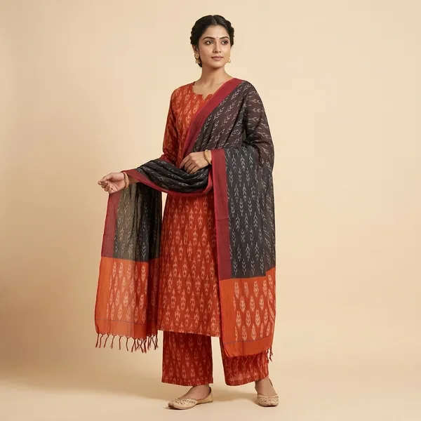 Multicolor_Mercerised_Cotton_Mercerised_Suit_Set_For_Women