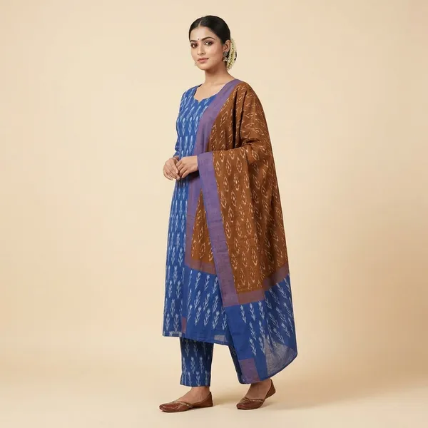 Multicolor_Mercerised_Cotton_Mercerised_Suit_Set_For_Women