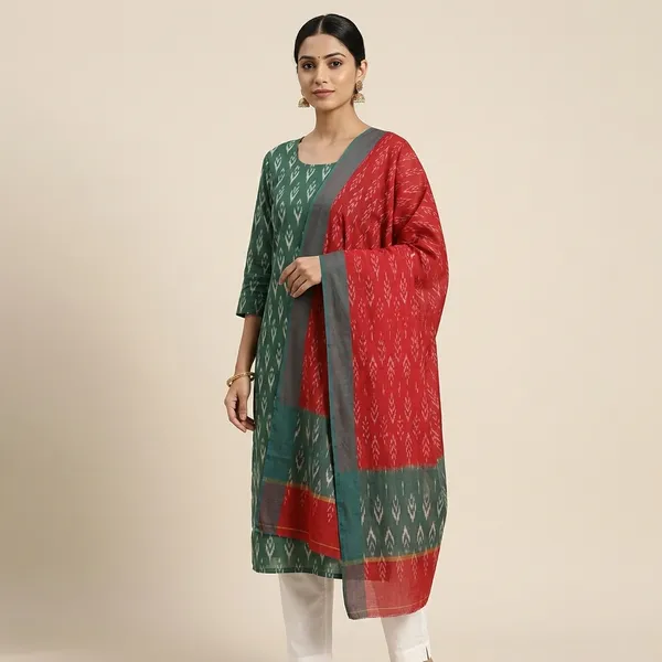 Multicolor_Mercerised_Cotton_Mercerised_Suit_Set_For_Women