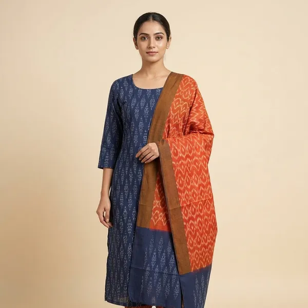 Multicolor_Mercerised_Cotton_Mercerised_Suit_Set_For_Women