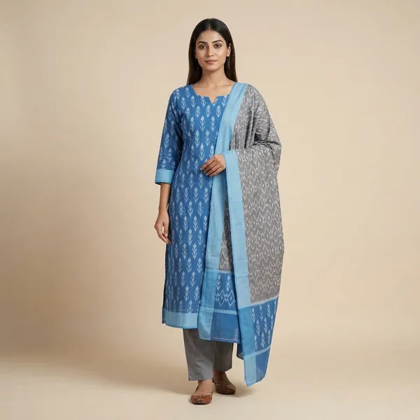 Multicolor_Mercerised_Cotton_Mercerised_Suit_Set_For_Women