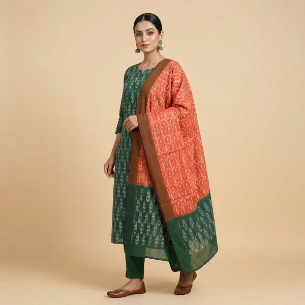 Multicolor_Mercerised_Cotton_Mercerised_Suit_Set_For_Women