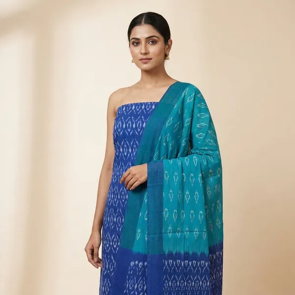 Multicolor_Mercerised_Cotton_Mercerised_Suit_Set_For_Women