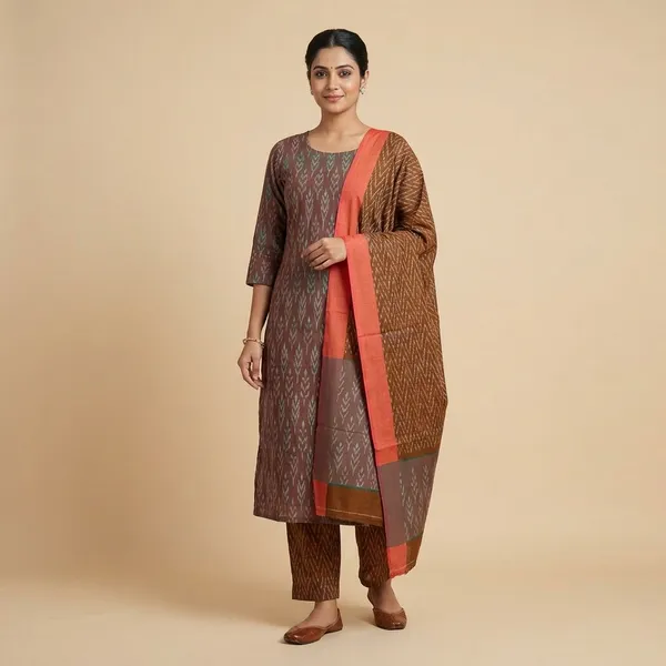 Multicolor_Mercerised_Cotton_Mercerised_Suit_Set_For_Women