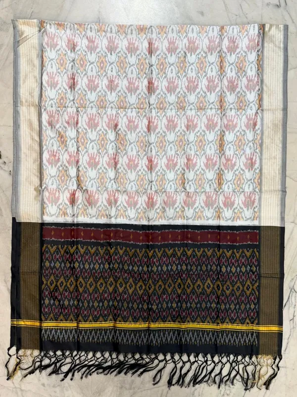 Multicolor_Pure_Silk_Dupatta_For_Women