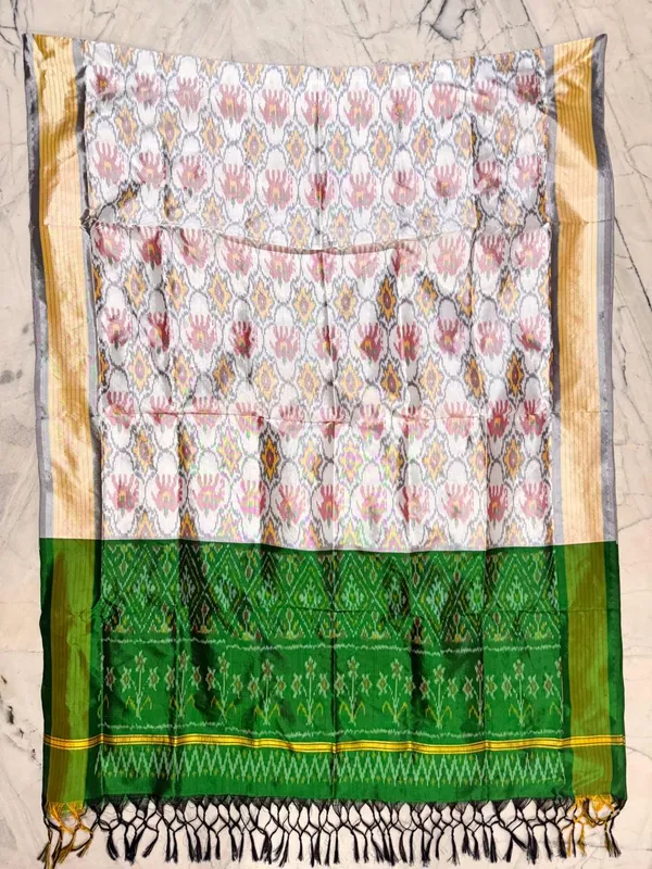 Multicolor_Pure_Silk_Dupatta_For_Women