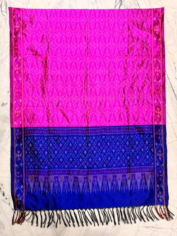 Multicolor_Pure_Silk_Dupatta_For_Women
