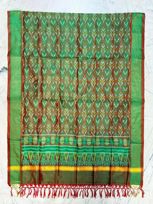 Multicolor_Pure_Silk_Dupatta_For_Women
