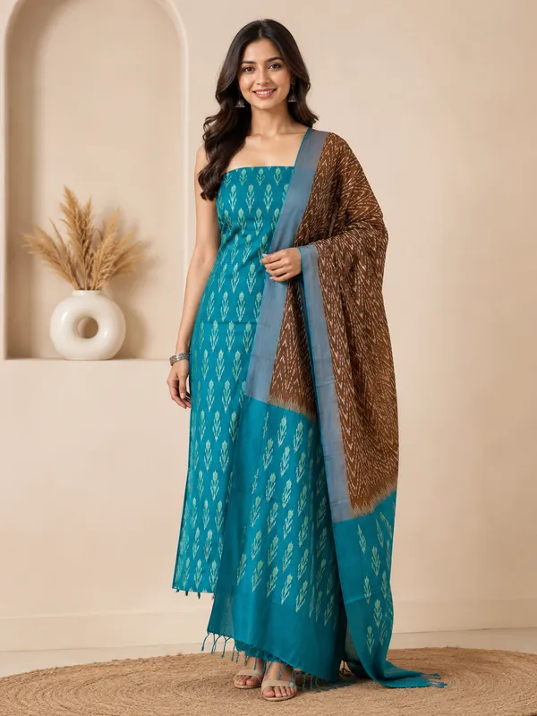 Multicolor_Mercerised_Cotton_Mercerised_Suit_Set_For_Women
