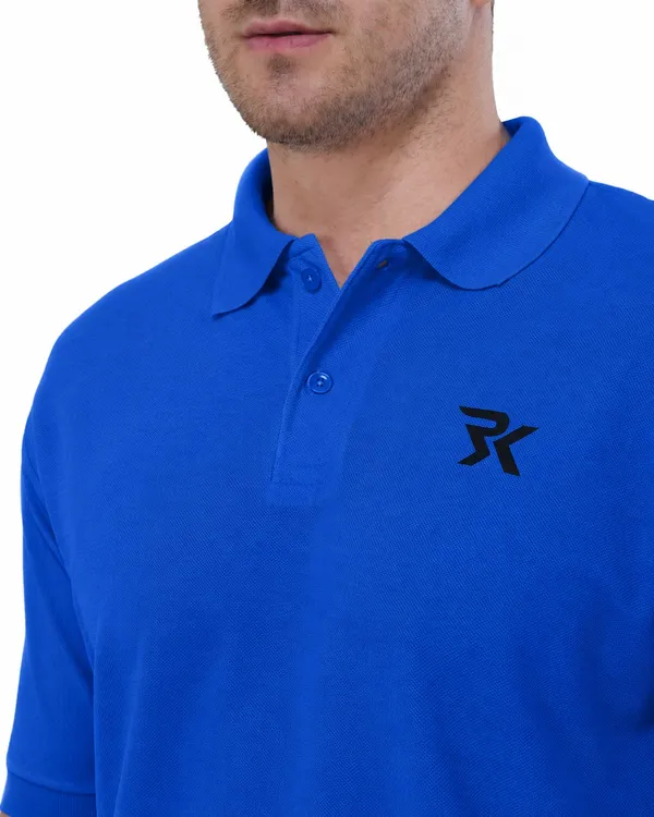 Blue_Cotton_Polo_T-Shirt_For_Men