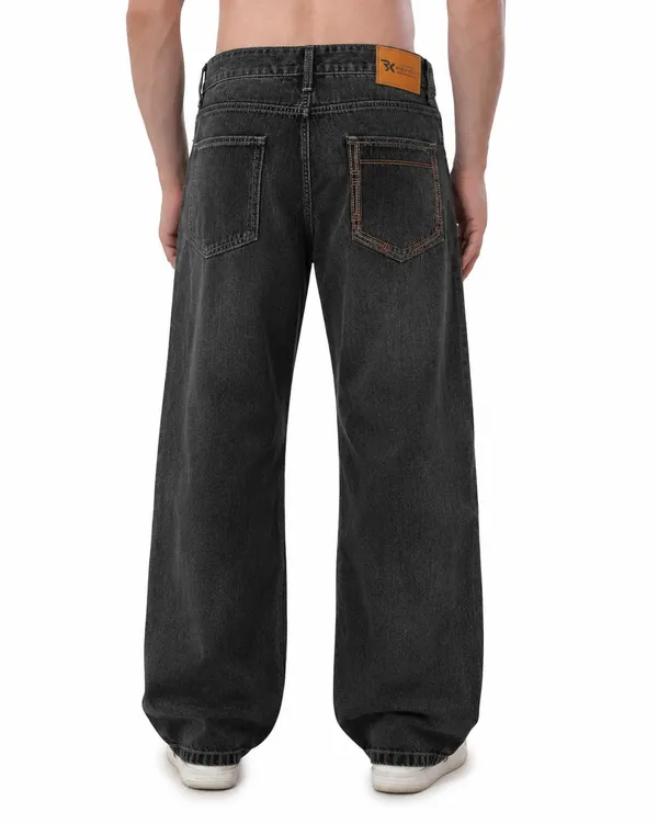 Black_Cotton_Baggy_Fit_Jeans_For_Men