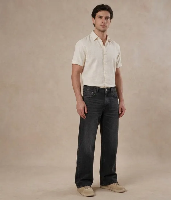 Black_Cotton_Baggy_Fit_Jeans_For_Men