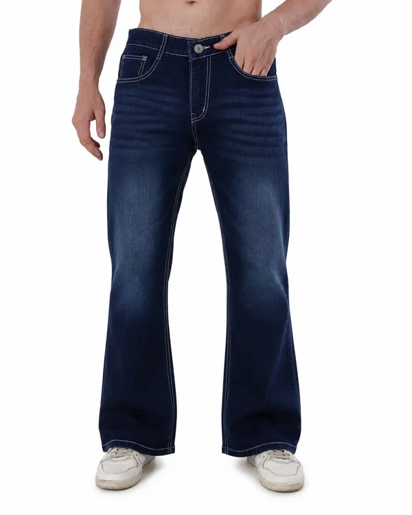 Blue_Cotton_Bootcut_Jeans_For_Men