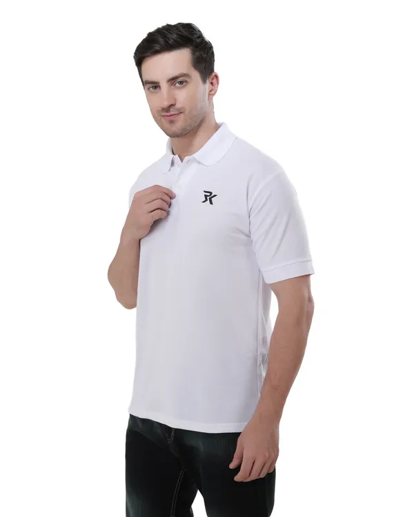 White_Cotton_Polo_T-Shirt_For_Men