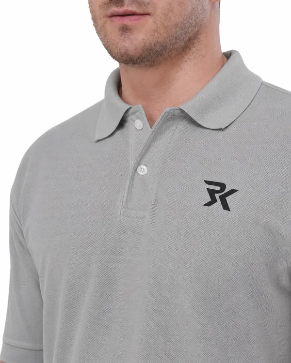 Grey_Cotton_Polo_T-Shirt_For_Men