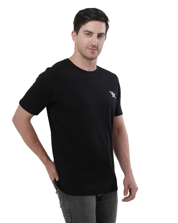 Black_Cotton_Round_Neck_T-Shirt_For_Men