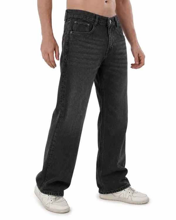 Black_Cotton_Baggy_Fit_Jeans_For_Men