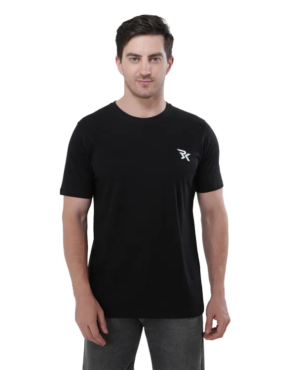 Black_Cotton_Round_Neck_T-Shirt_For_Men