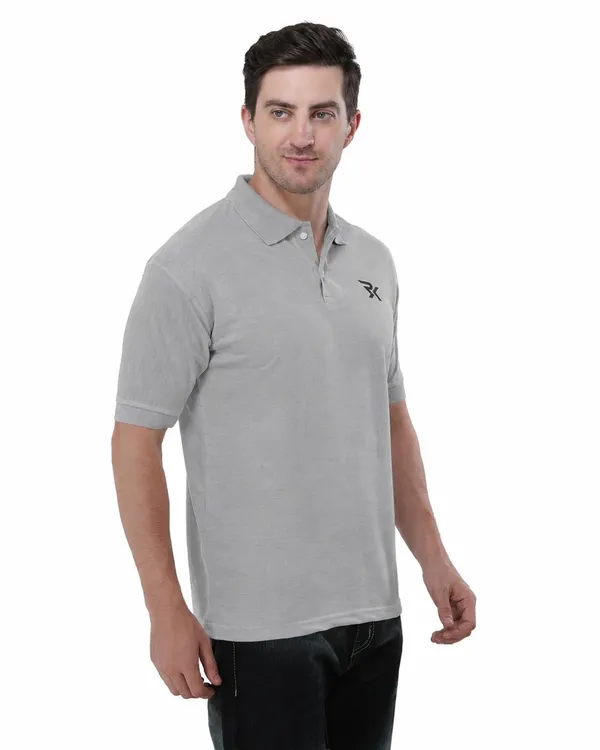 Grey_Cotton_Polo_T-Shirt_For_Men