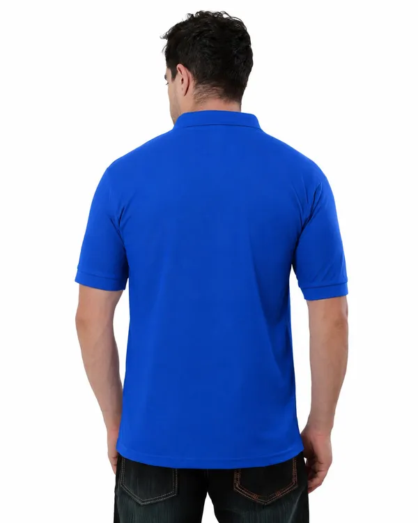 Blue_Cotton_Polo_T-Shirt_For_Men