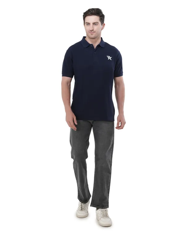 Navy_Cotton_Polo_T-Shirt_For_Men