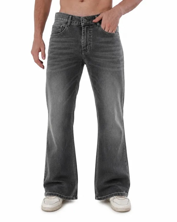 Grey_Cotton_Bootcut_Jeans_For_Men
