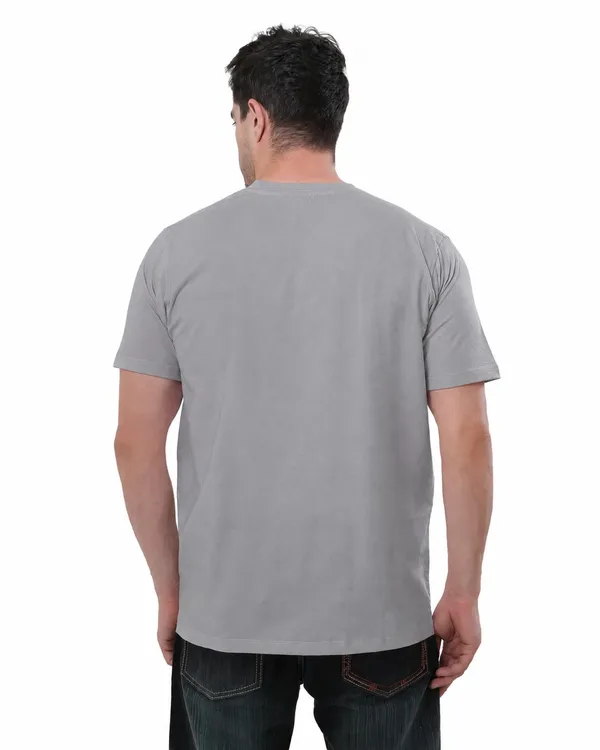 Grey_Cotton_Round_Neck_T-Shirt_For_Men