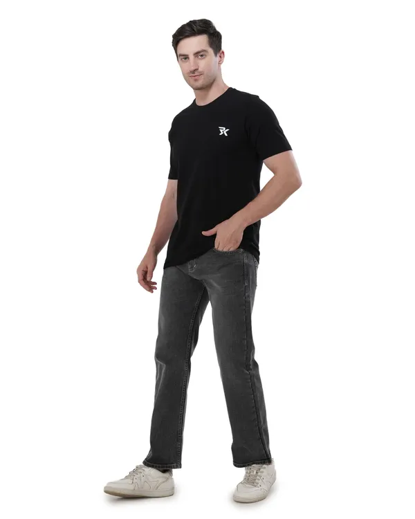 Black_Cotton_Round_Neck_T-Shirt_For_Men