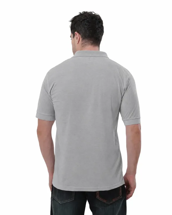 Grey_Cotton_Polo_T-Shirt_For_Men