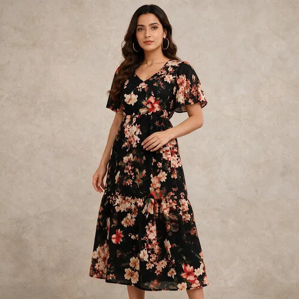 Black_Silk_Midi_Dress_For_Women